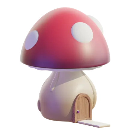 Mushroom House  3D Icon