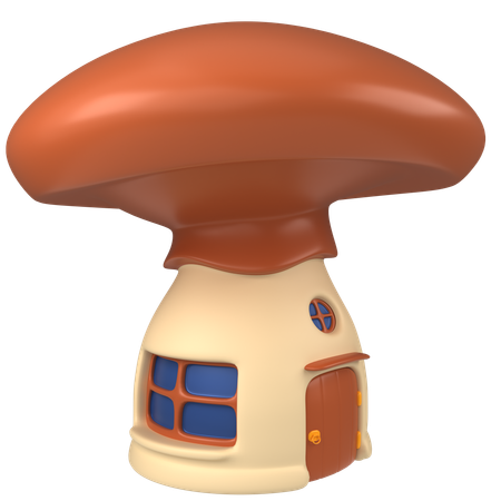 Mushroom House  3D Icon