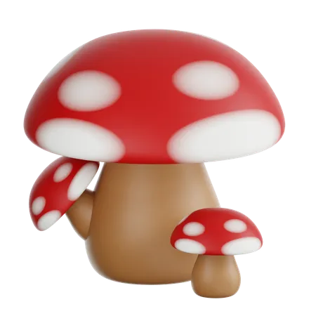 Mushroom plant  3D Icon