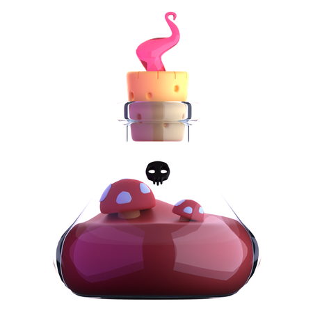 Mushroom poison  3D Icon
