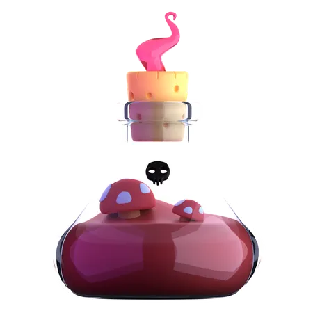 Mushroom poison  3D Icon