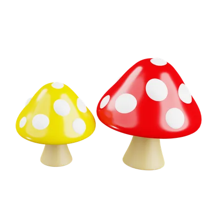Mushroom Stump  3D Icon