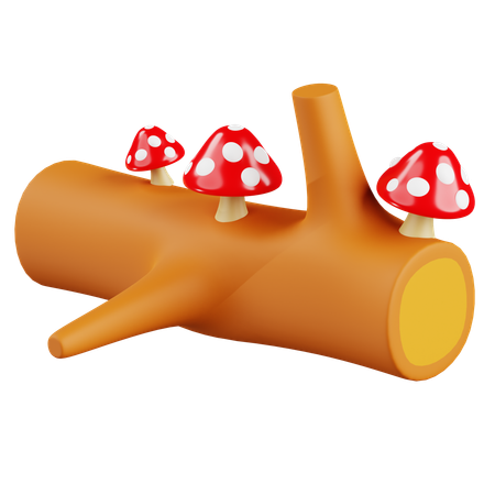 Mushroom Stump  3D Icon