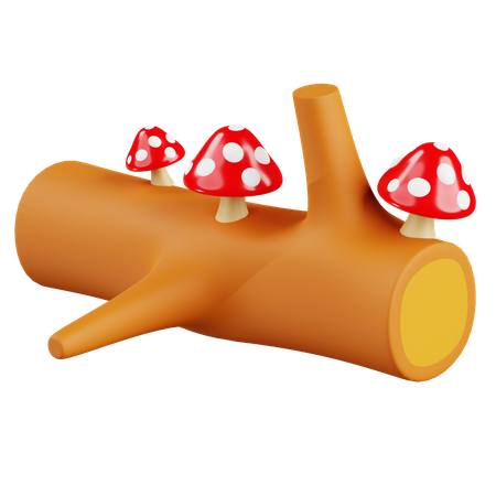 Mushroom Stump  3D Icon