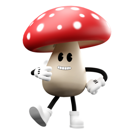 Mushroom thinking something  3D Emoji