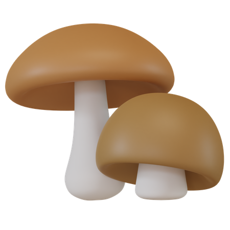 Mushrooms  3D Icon