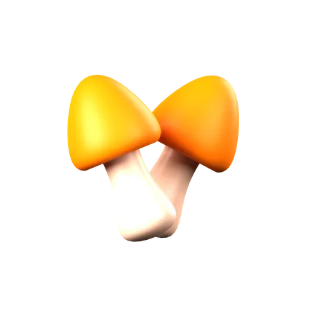 Mushrooms  3D Icon