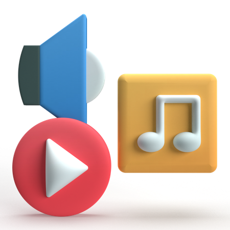 Music  3D Icon
