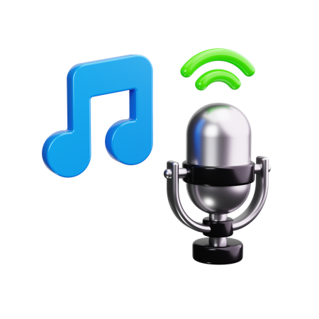 音楽  3D Icon