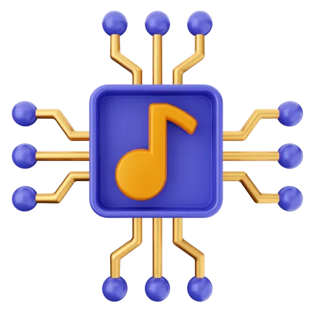 Music Ai  3D Icon