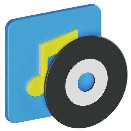 Music Album  3D Icon