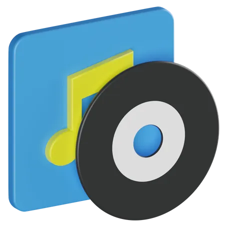 Music Album  3D Icon