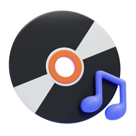 Music Album  3D Icon