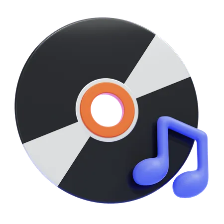 Music Album  3D Icon