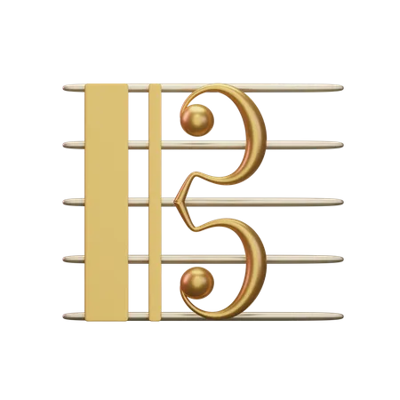 Music Alto Clef  3D Icon