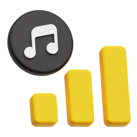 Music Analysis  3D Icon