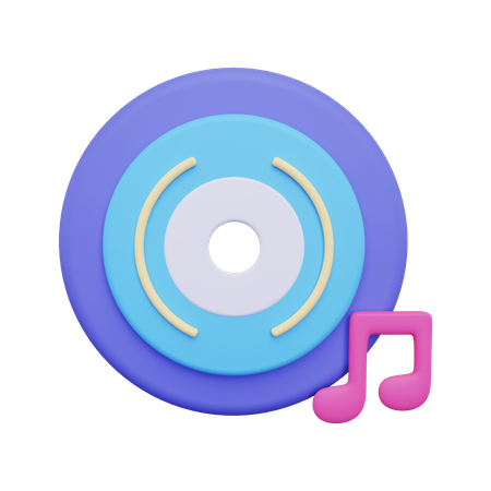 Music App 3D Illustration