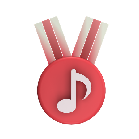 Music Badge  3D Icon