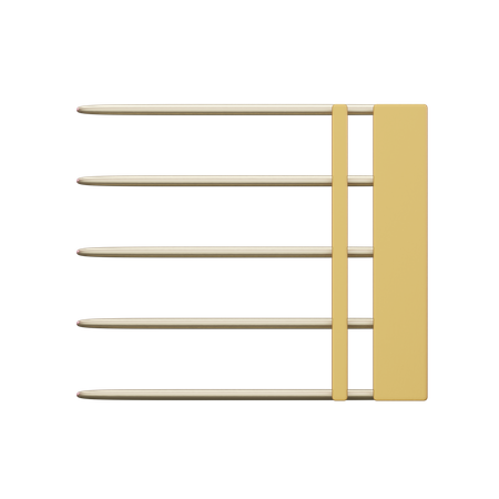 Music Bold double bar line  3D Icon