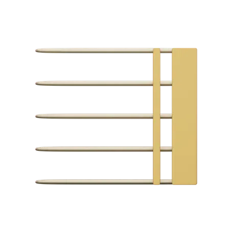 Music Bold double bar line  3D Icon