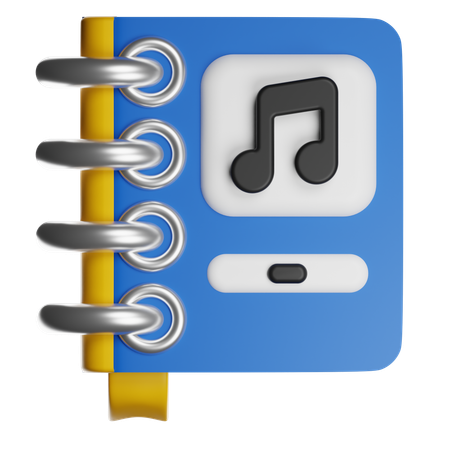 Music Book  3D Icon