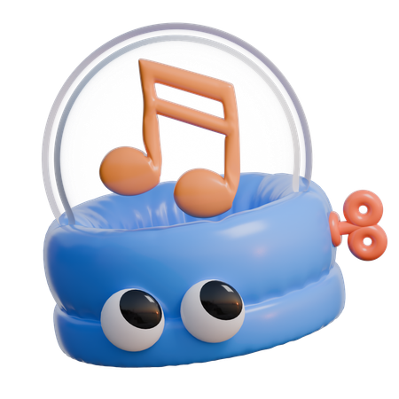 Music Box  3D Icon