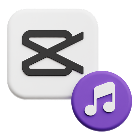 Music Capcut  3D Icon
