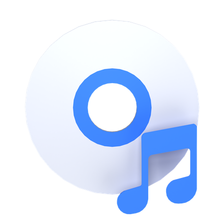 음악 CD  3D Icon