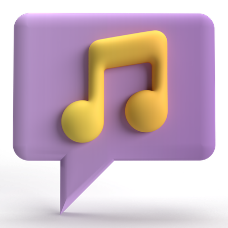 Music Chat  3D Icon