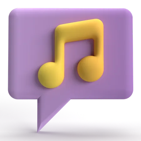 Music Chat  3D Icon