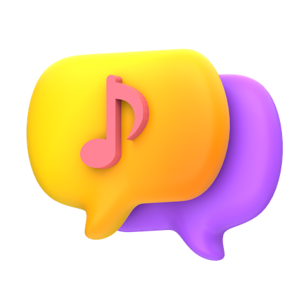 Music Chat  3D Icon