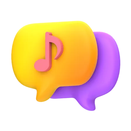 Music Chat  3D Icon