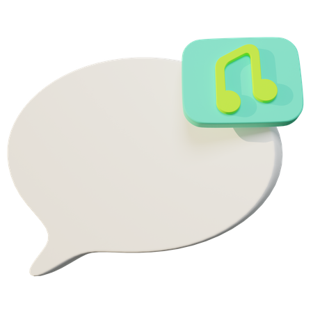 Music Chat  3D Icon