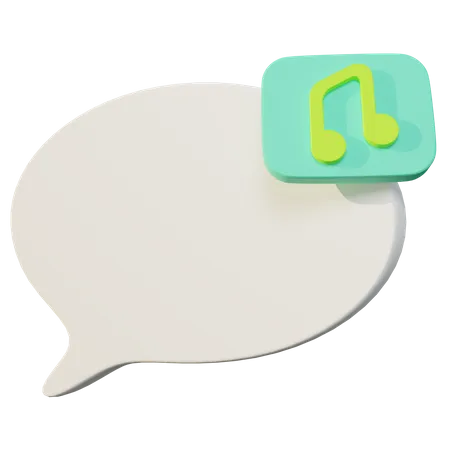 Music Chat  3D Icon