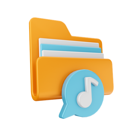 Music Chat File  3D Icon