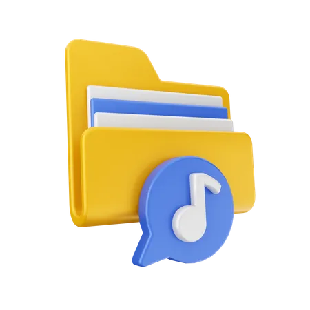 Music Chat File  3D Icon