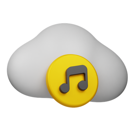 Music Cloud  3D Icon