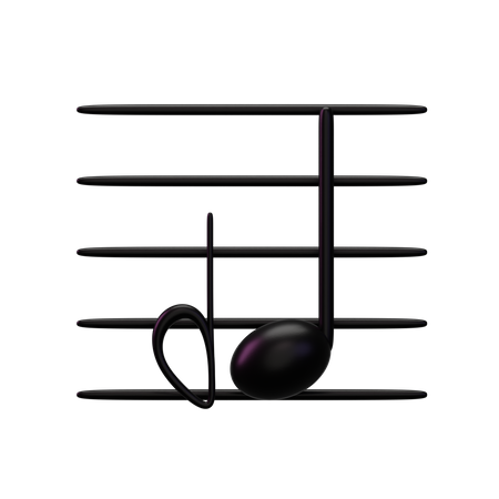 Music Demiflat  3D Icon