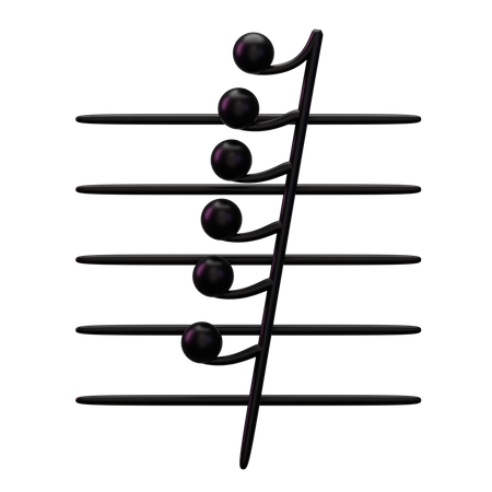 Music Demisemihemidemisemiquaver note  3D Icon