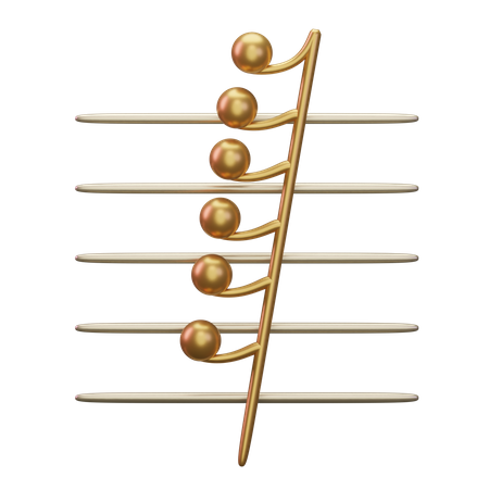 Music Demisemihemidemisemiquaver note  3D Icon