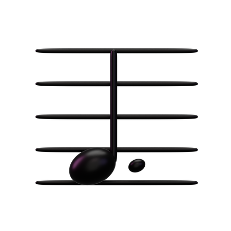 Music Dotnote  3D Icon