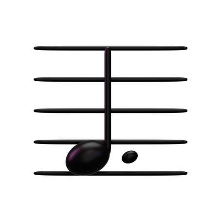 Music Dotnote  3D Icon