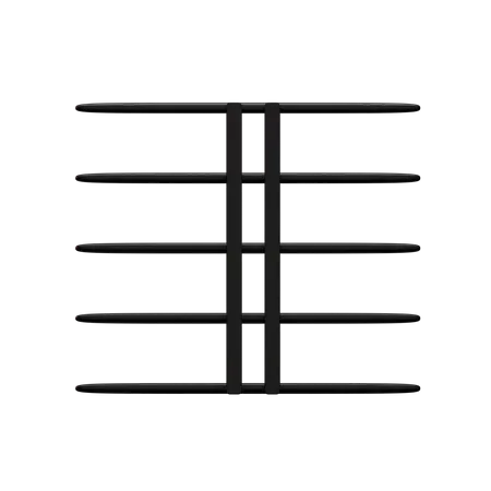 Music Double bar line  3D Icon