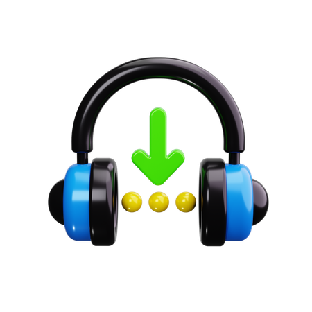 音楽ダウンロード  3D Icon