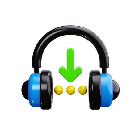 音楽ダウンロード  3D Icon