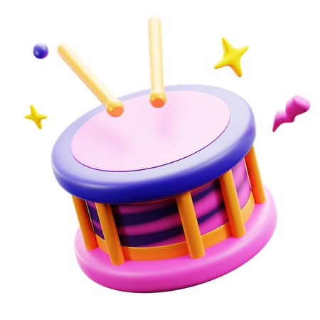 Music Drum  3D Icon