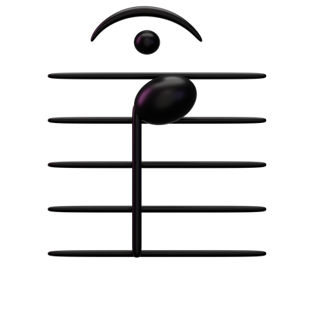 Music fermata  3D Icon