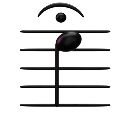 Music fermata  3D Icon