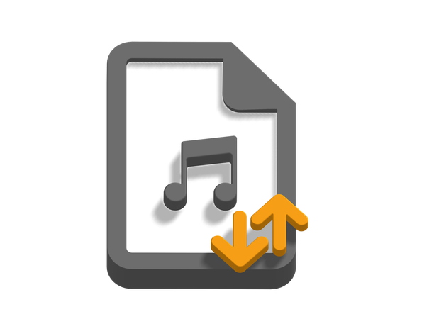 Music file  3D Icon