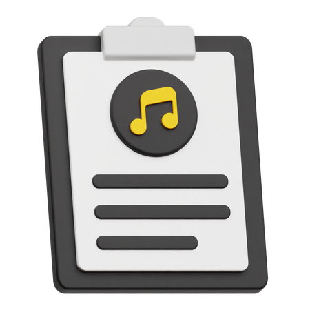 Music File  3D Icon